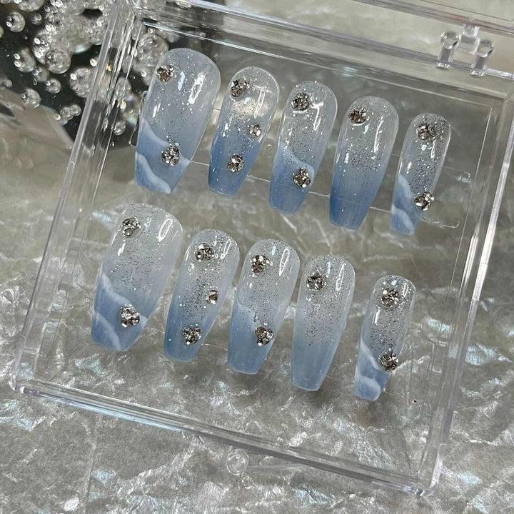 UNGHIE A PRESSIONE FATTE A MANO CON DIAMANTE