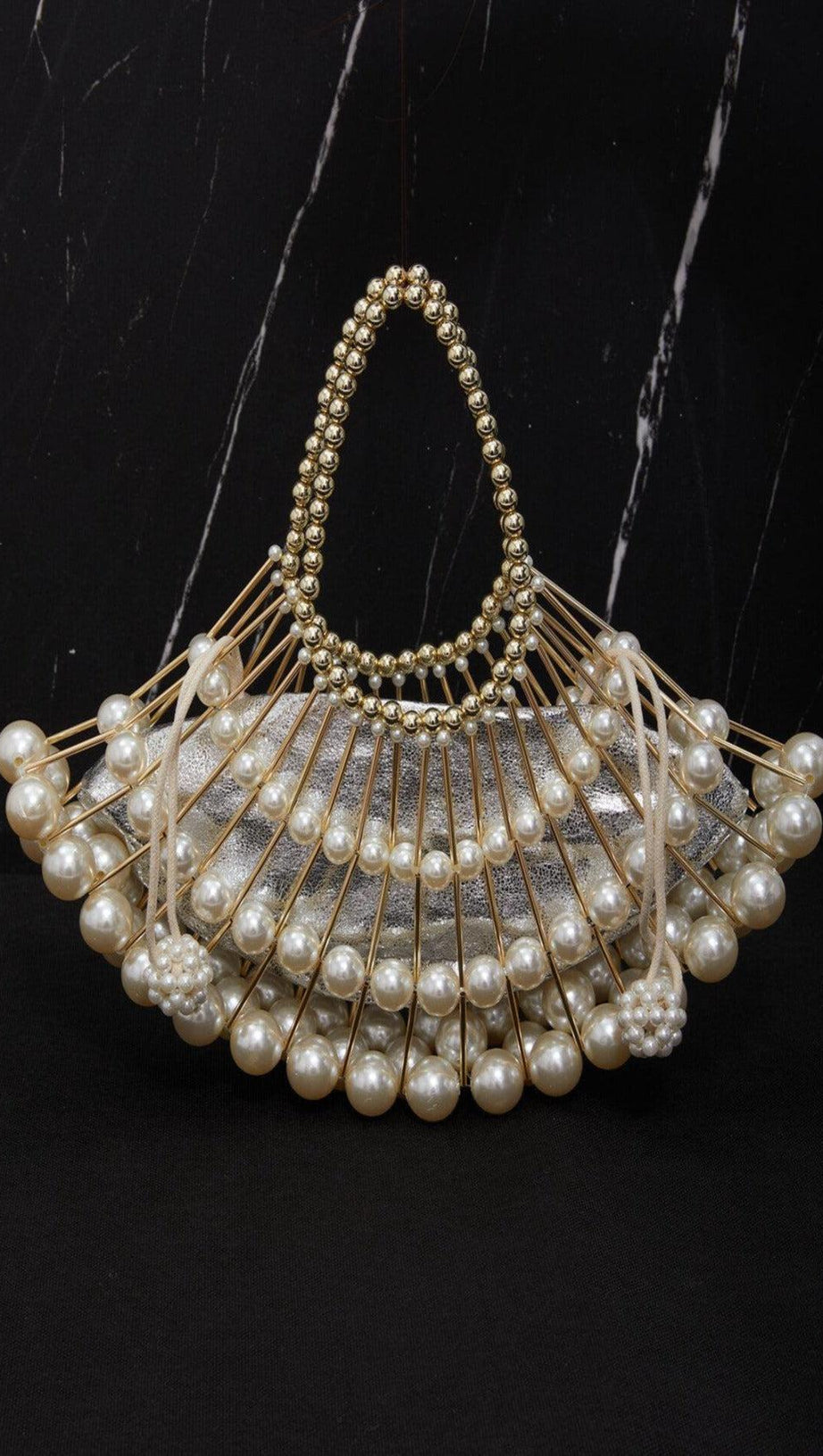 BRAIDED PEARL BAG