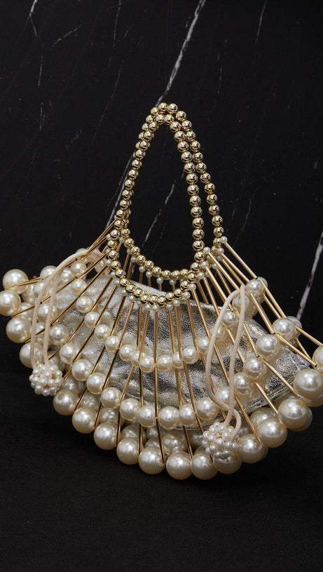 BRAIDED PEARL BAG