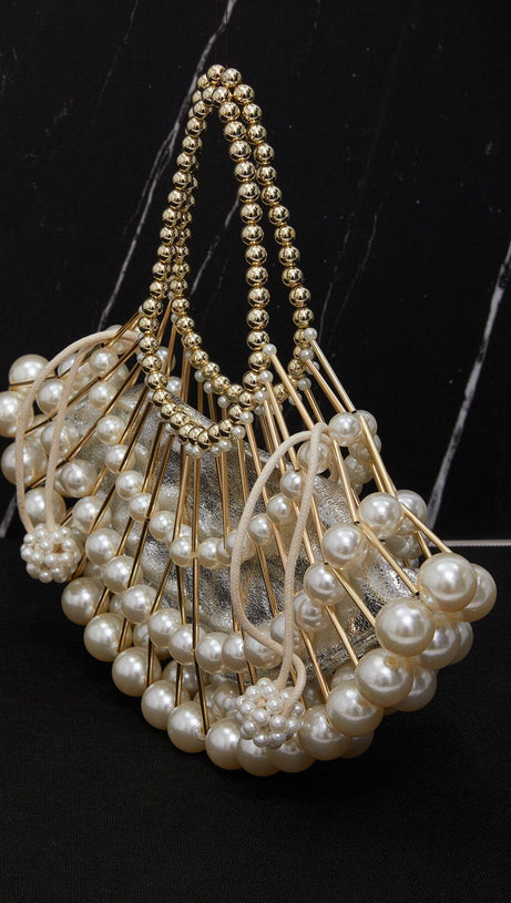 BRAIDED PEARL BAG
