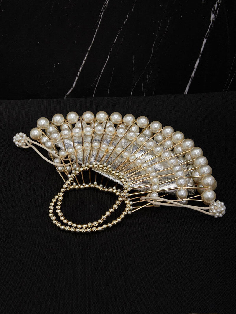 BRAIDED PEARL BAG