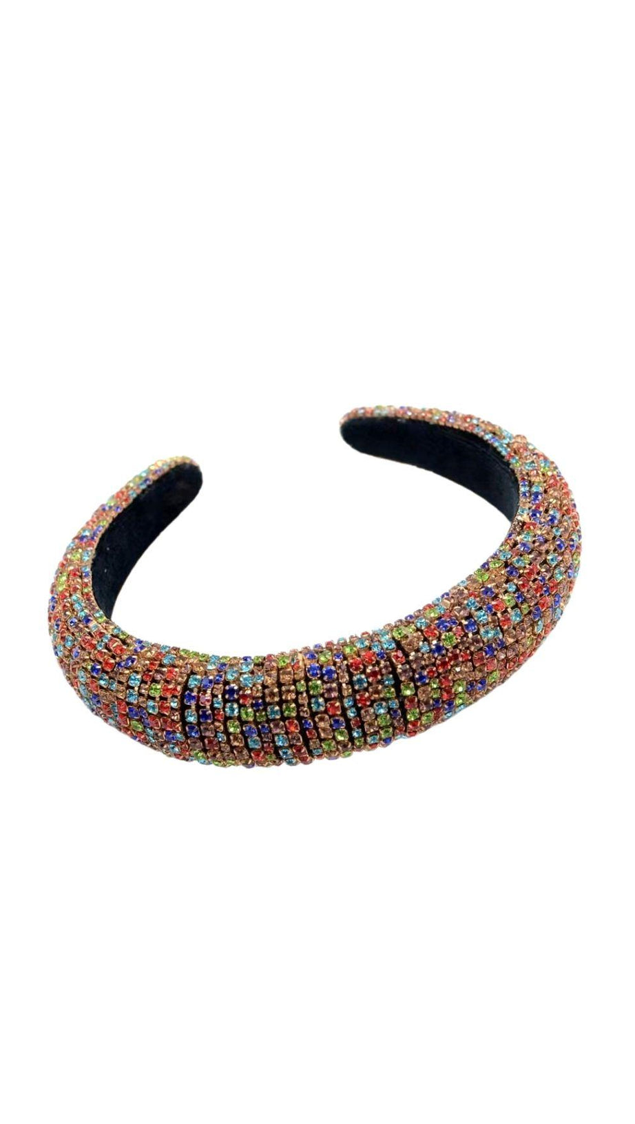 COLOURED CRYSATL HAIR CLASP