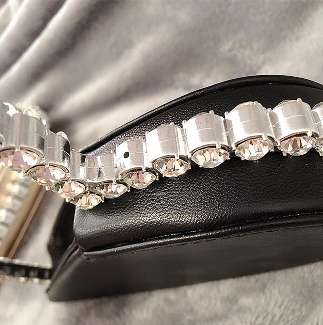 POCHETTE IN PELLE BLACK LOVE DIAMOND