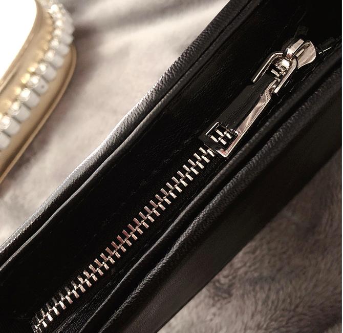 POCHETTE IN PELLE BLACK LOVE DIAMOND