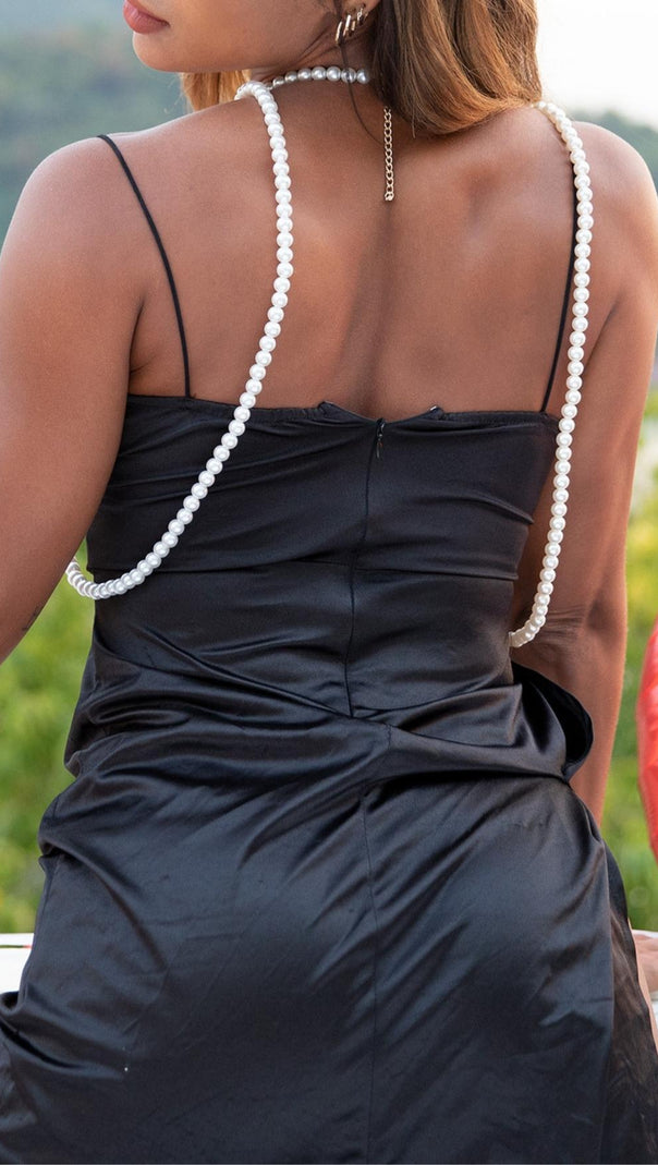 AIIZIE WHITE PEARL SHAWL TOP - product image