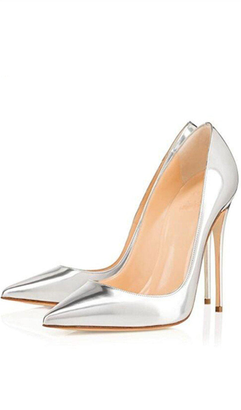 ROSE GOLD STILETTO HIGH HEEL SHOES