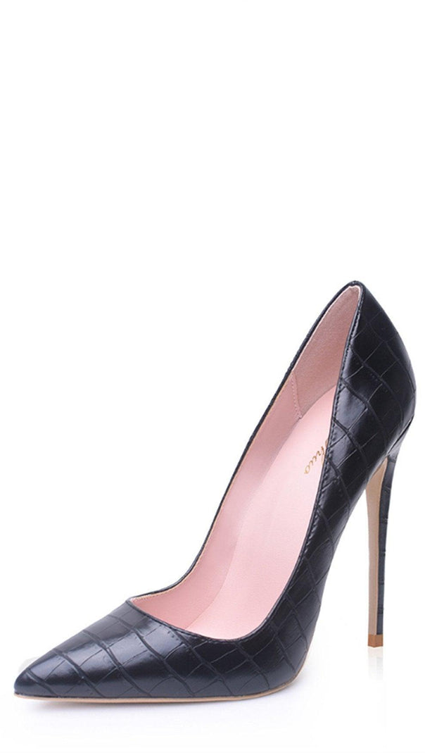 AIIZIE PATTERN STILETTO HIGH HEEL SHOES - product image