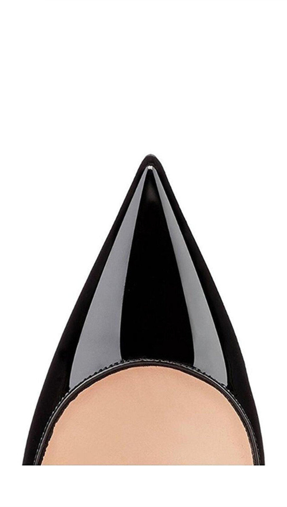 SCHWARZE STILETTO-SCHUHE MIT HOHER ABSATZ