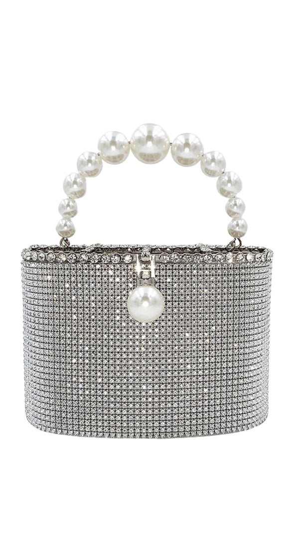 AIIZIE SLIVER PEARL LUGGAGE HANDBAG - product image