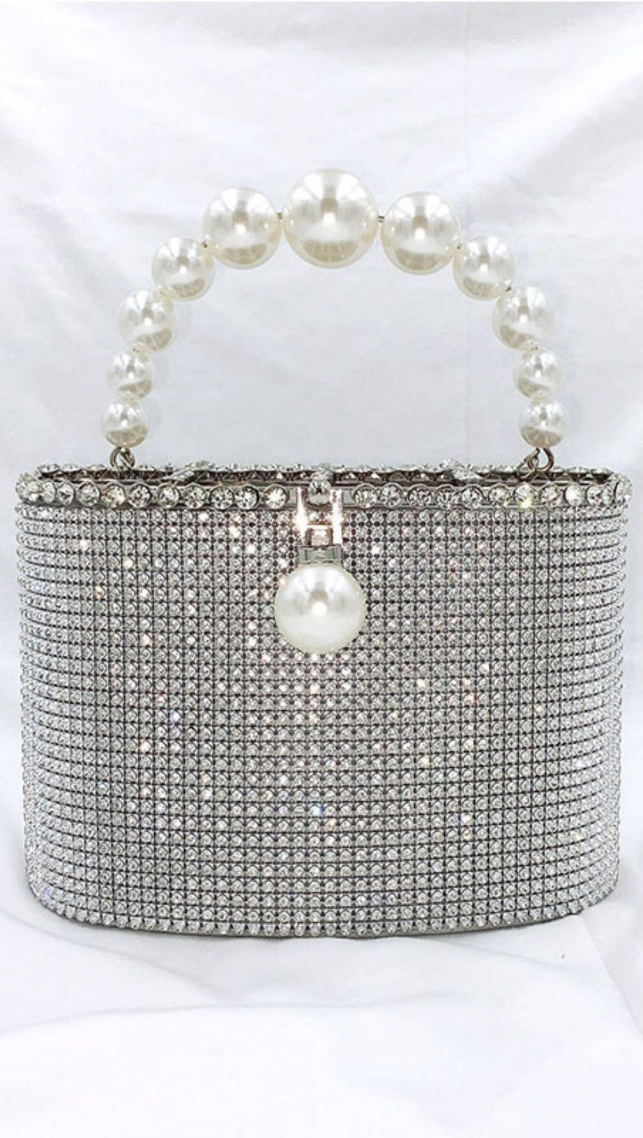 SLIVER PEARL LUGGAGE HANDBAG