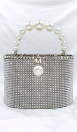 SLIVER PEARL LUGGAGE HANDBAG