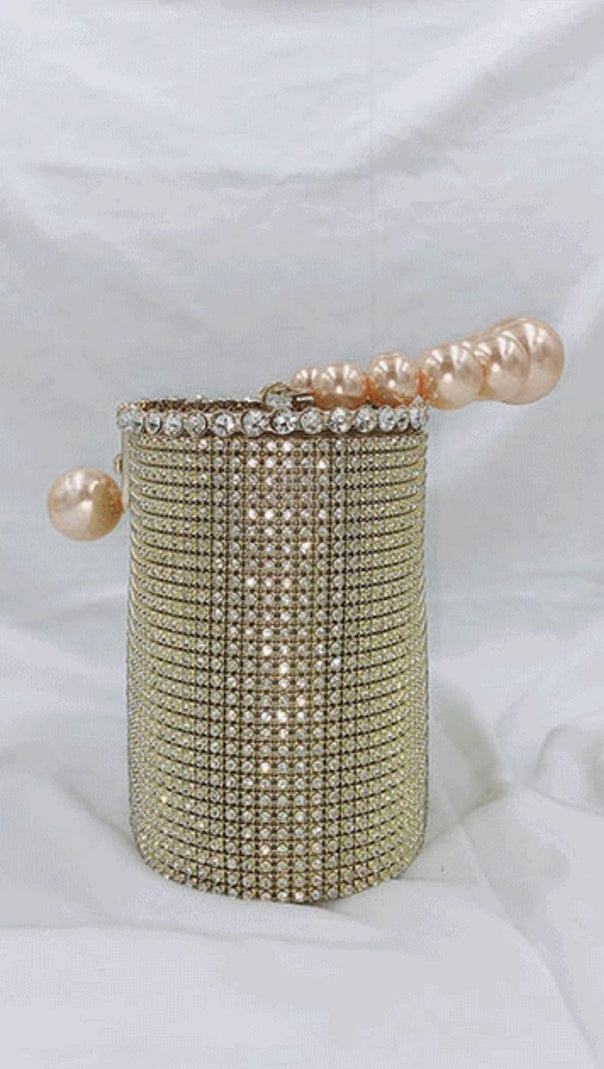 AIIZIE SLIVER PEARL LUGGAGE HANDBAG - product image