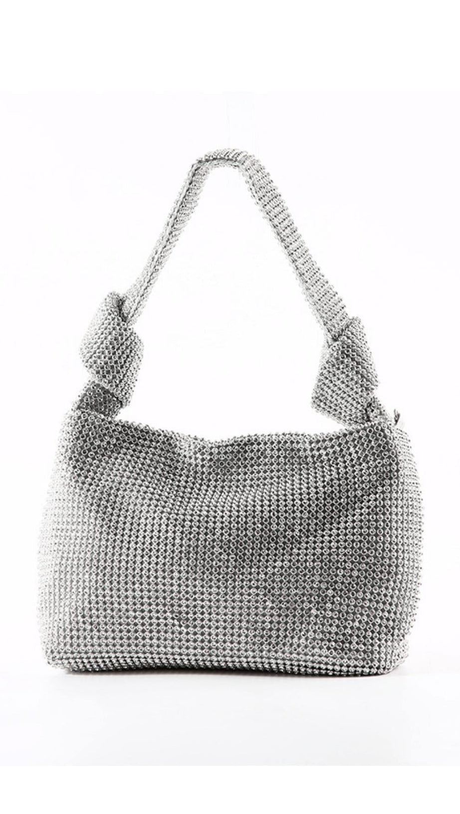 BORSA A MANO CON CRISTALLI - ORO