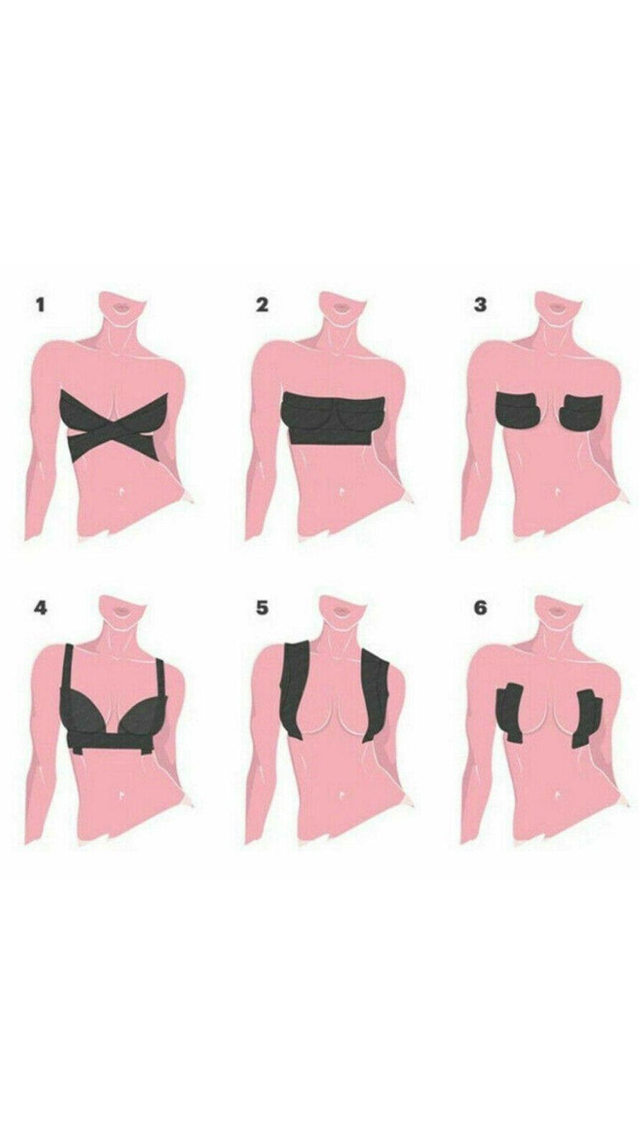 Beiges, 5 m unsichtbares BH-Brustband