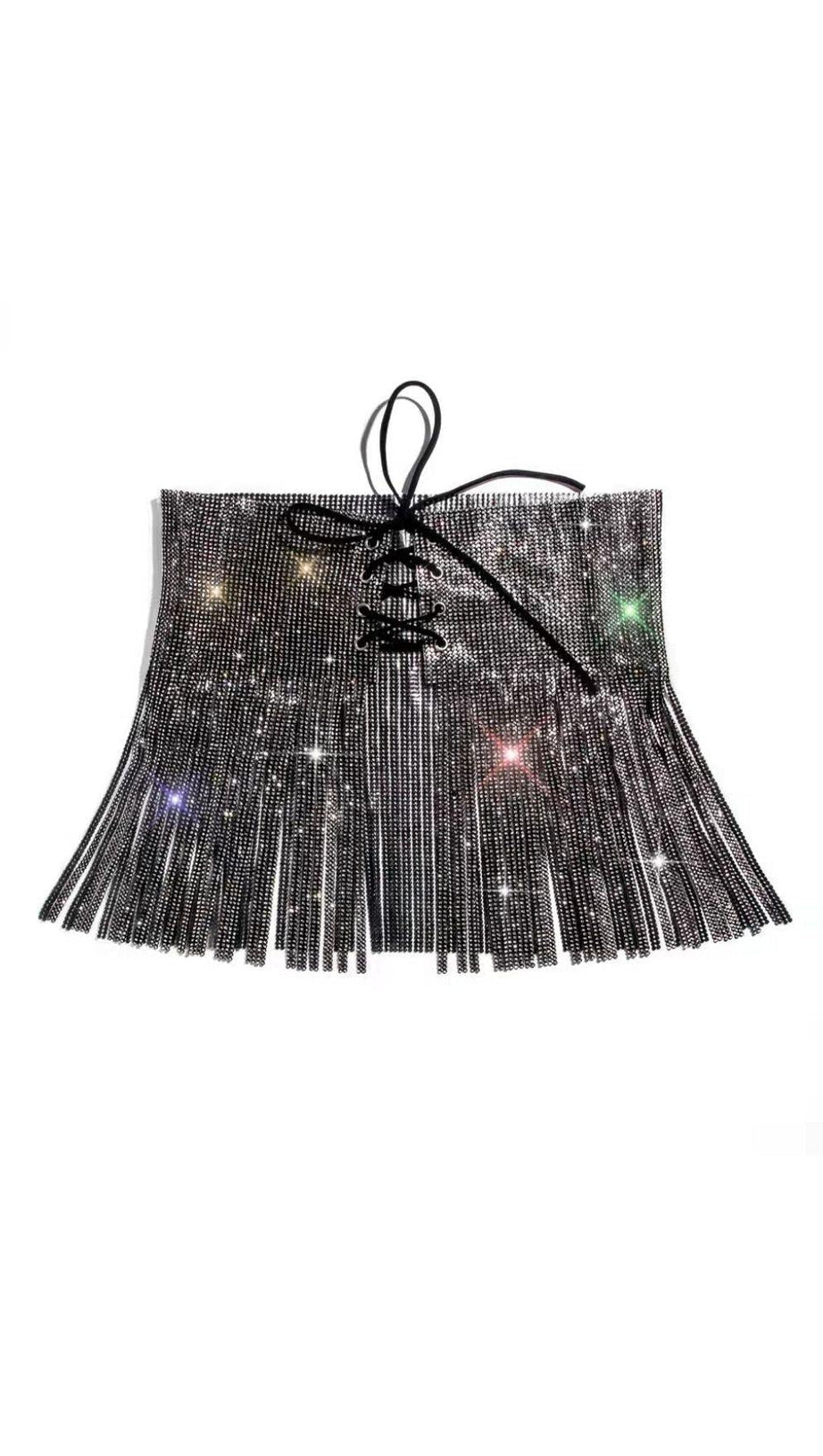 SEQUIN CRYSTAL MINI SKIRT