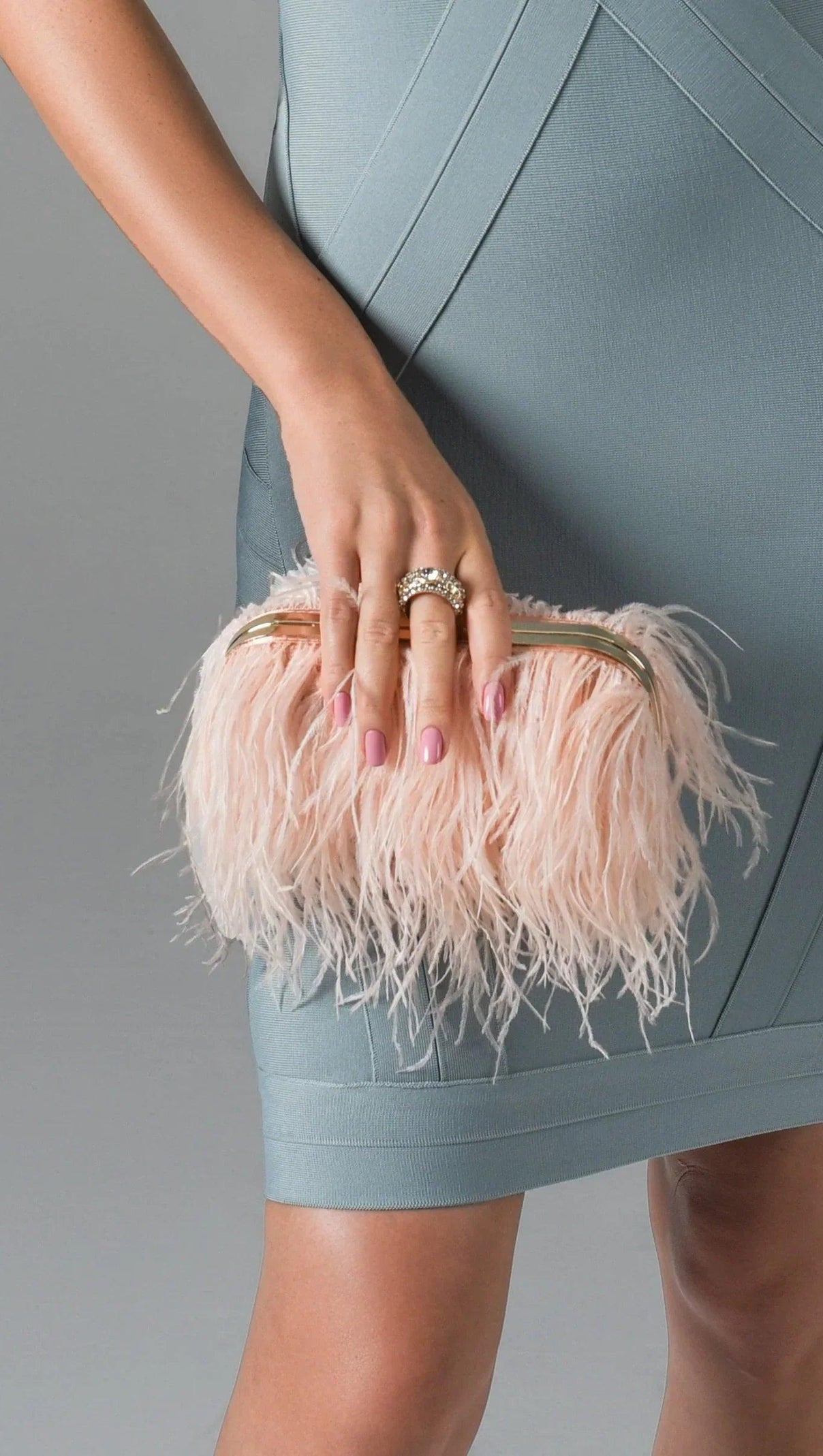 AIIZIE FEATHER CLUTCH - product image