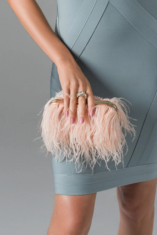 FEATHER CLUTCH