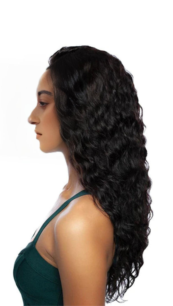 AIIZIE BLACK GLUELESS WAVY WIG - product image
