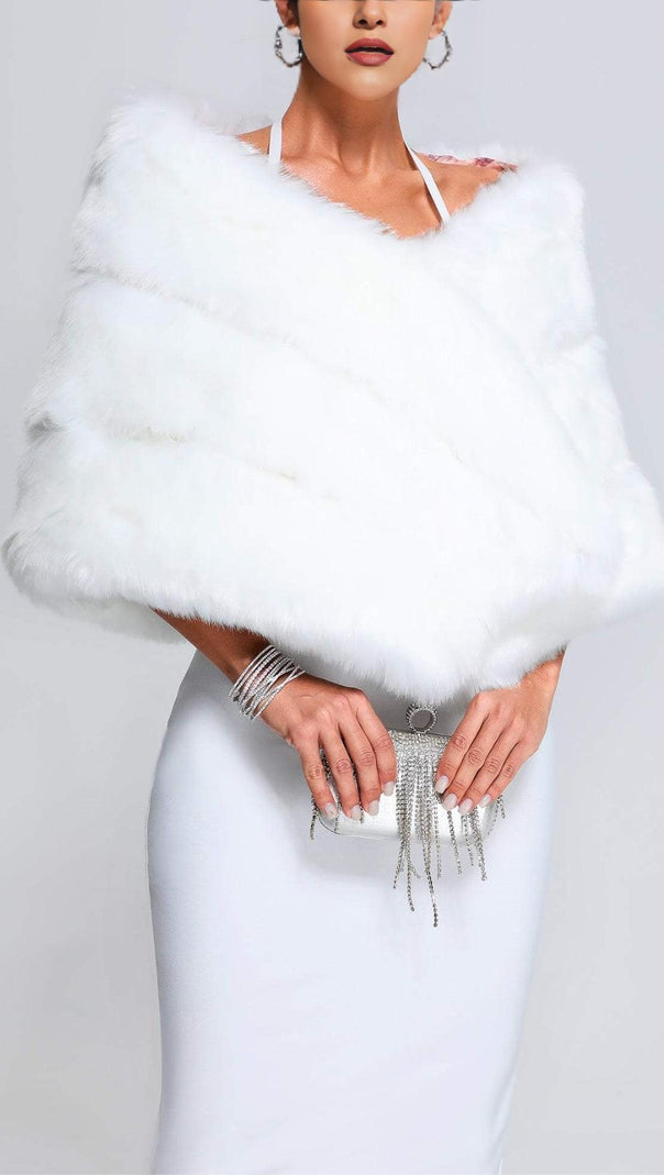 AIIZIE ARTIFICIAL FUR SHAWL - product image