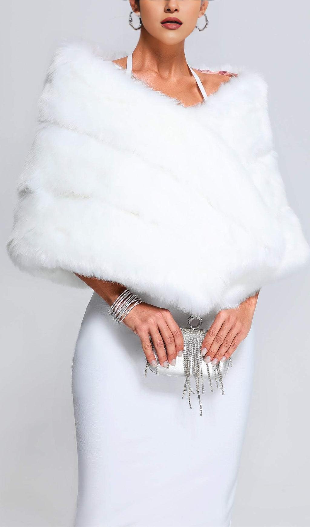 ARTIFICIAL FUR SHAWL