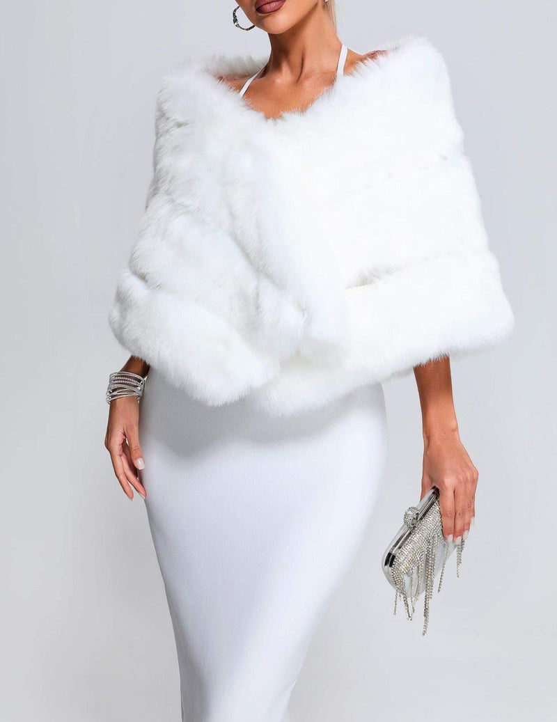 Artificial Fur Shawl