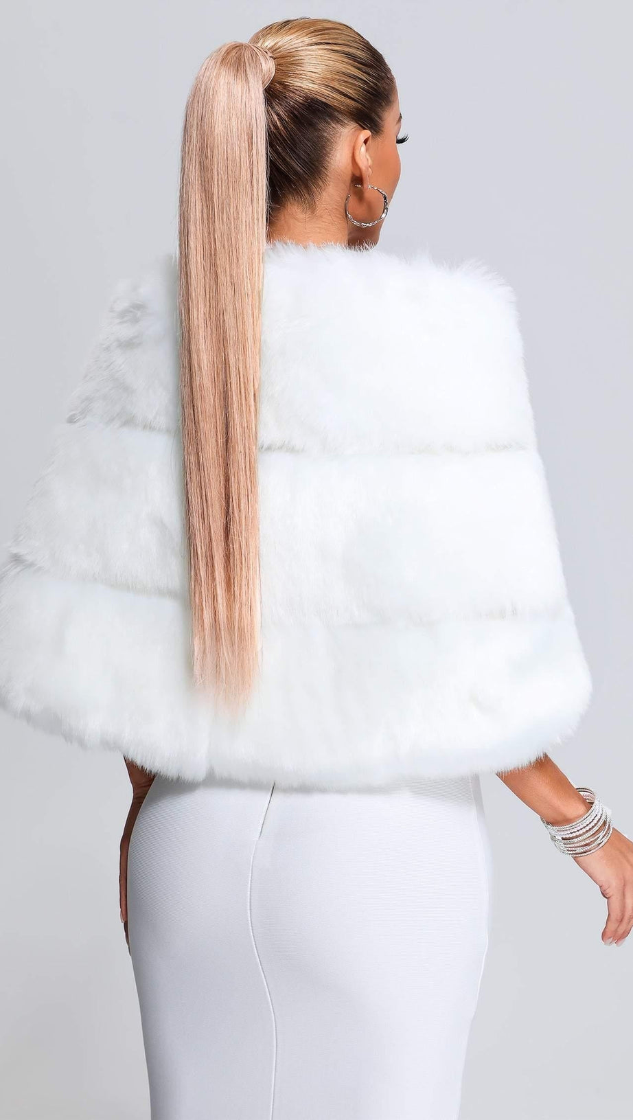 ARTIFICIAL FUR SHAWL