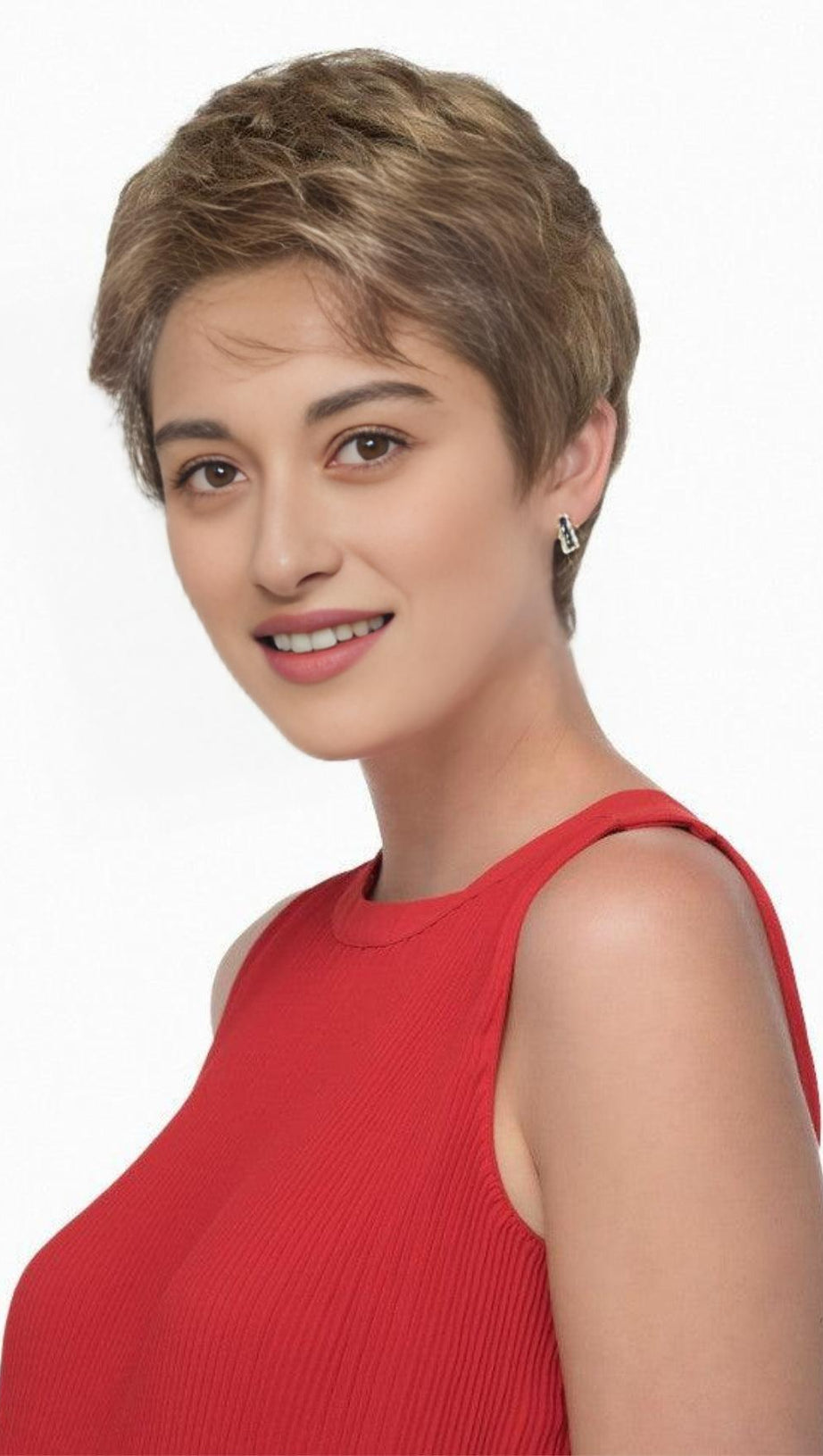 Goldene Kunsthaarperücke (Monotop)