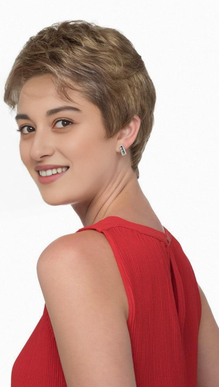 Goldene Kunsthaarperücke (Monotop)