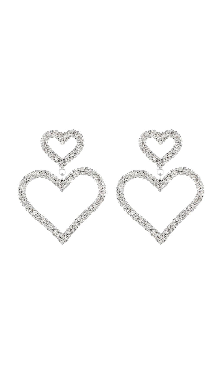 ORECCHINI A FORMA DI CUORE CON DIAMANTI IN ORO