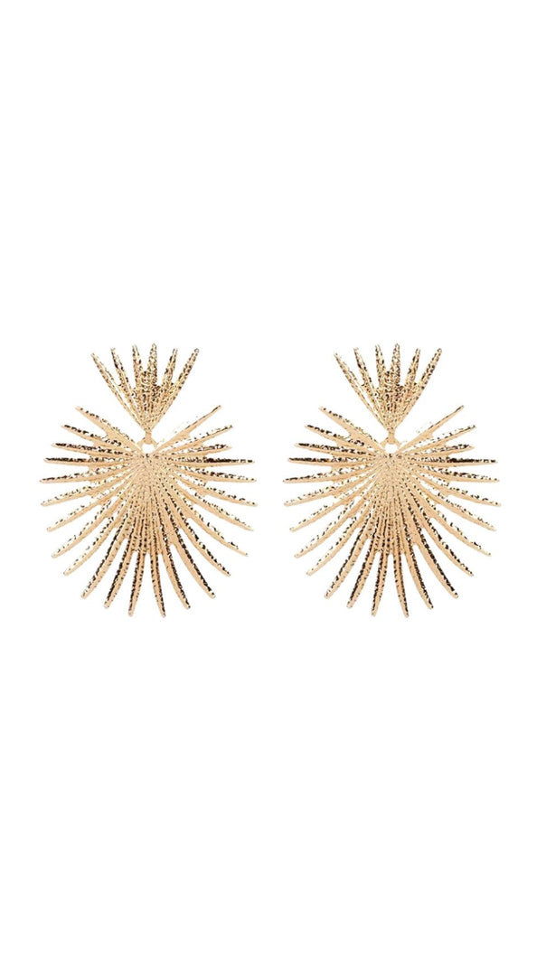 AIIZIE GOLD STARBURST DROP EARRINGS - product image
