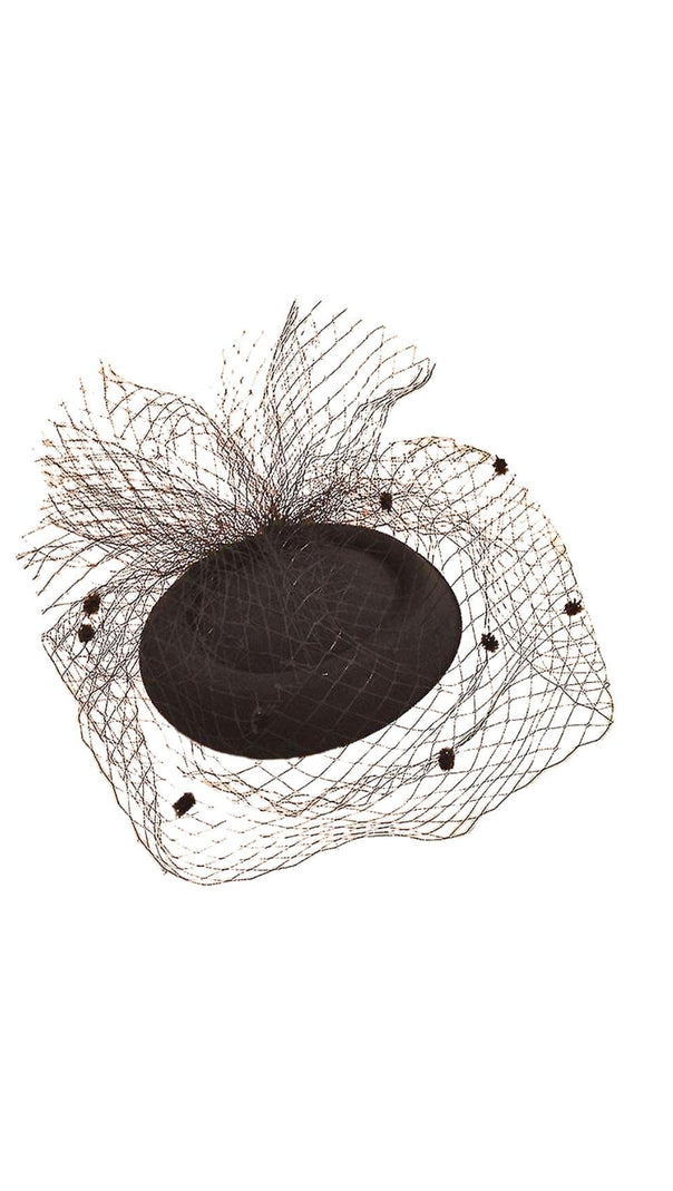 AIIZIE TOPPER MESH NET VEIL FELT HAT - product image