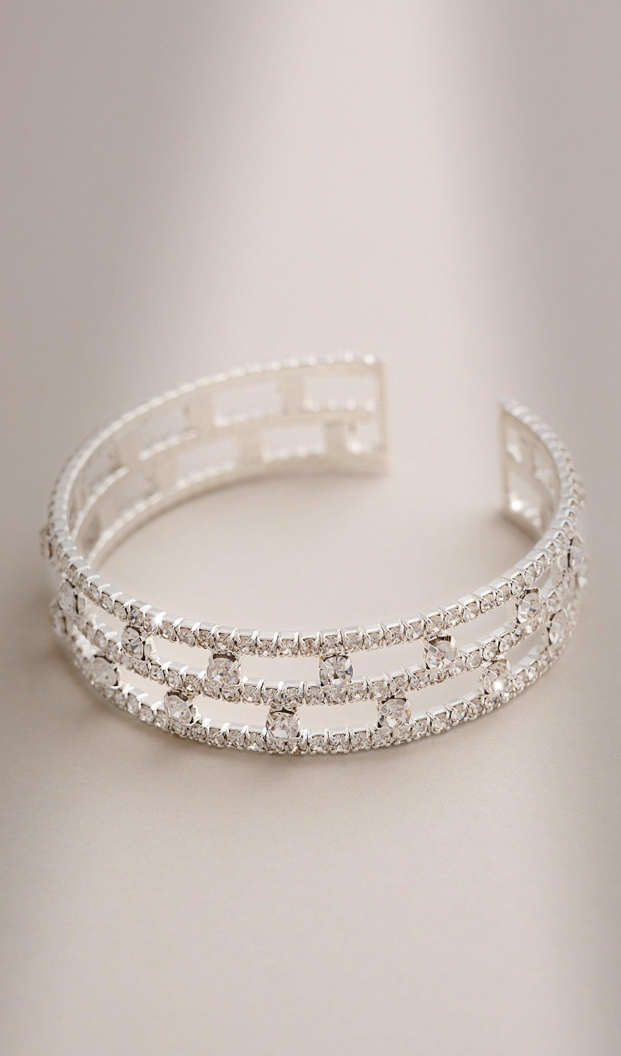 SILBERNES DIAMANTENARMBAND