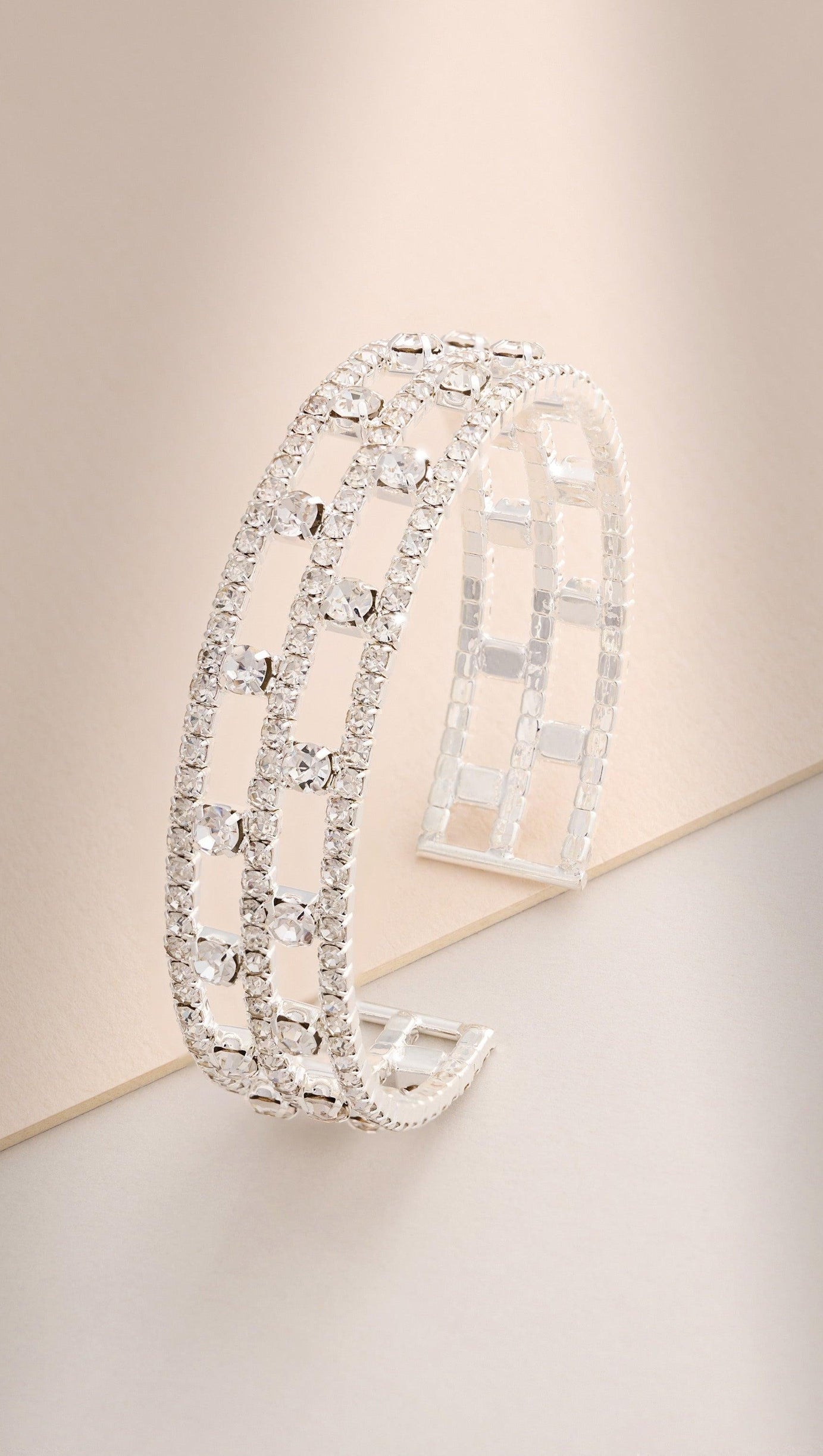 SILBERNES DIAMANTENARMBAND