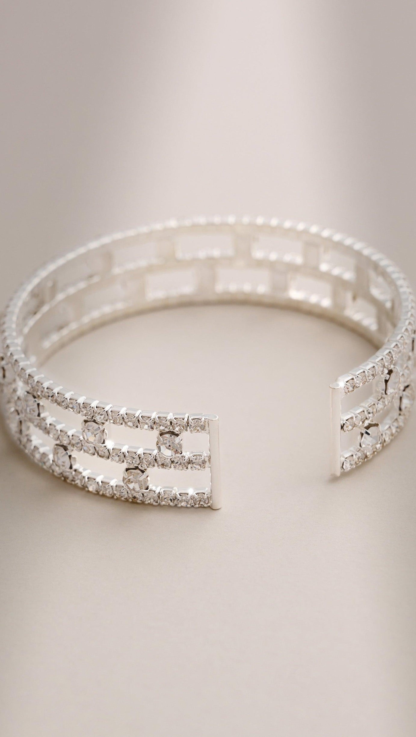 SILBERNES DIAMANTENARMBAND