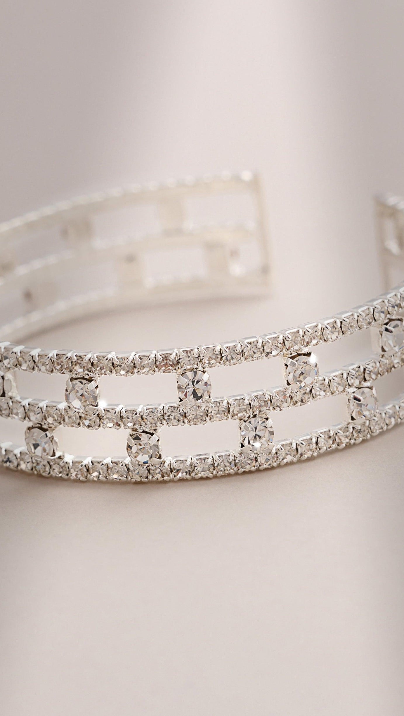 SILBERNES DIAMANTENARMBAND