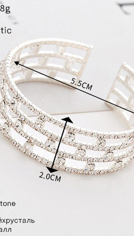 SILBERNES DIAMANTENARMBAND