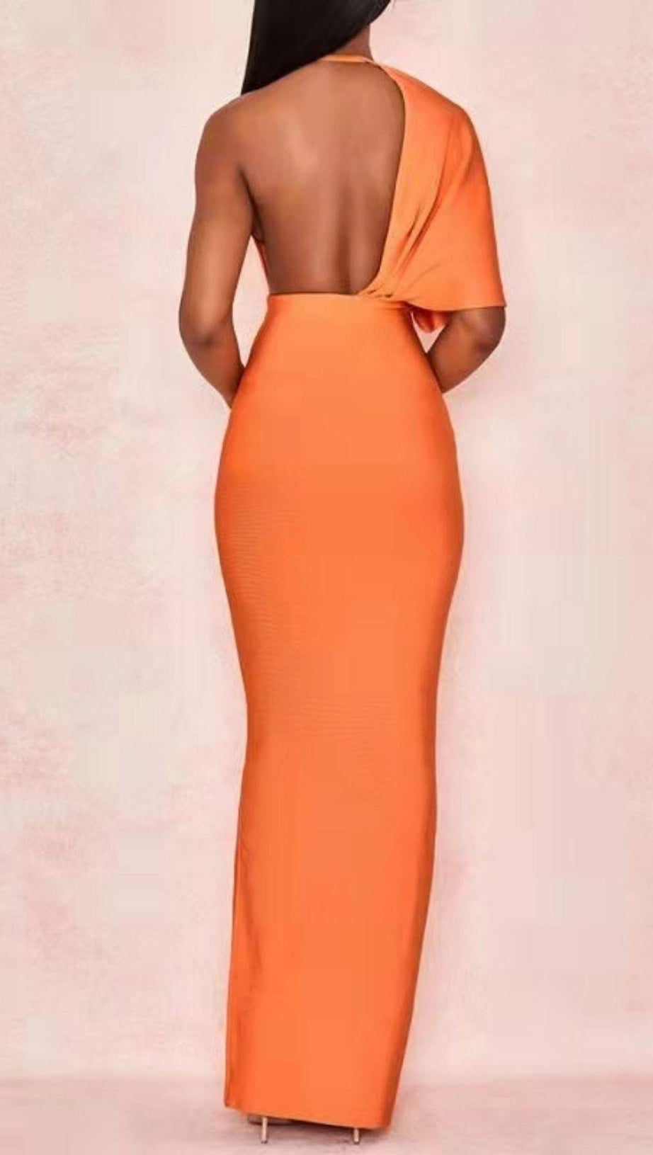 BANDAGE MAXI DRESS IN ORANGE