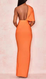 BANDAGE MAXI DRESS IN ORANGE