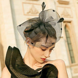 RETRO HEMP YARN FEATHER FASCINATORS