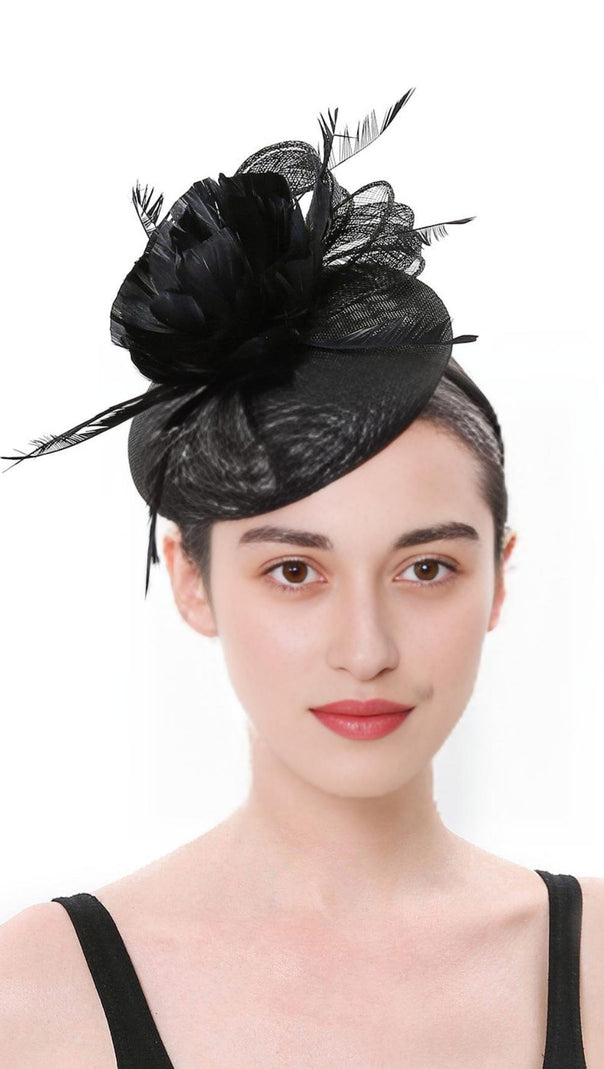 AIIZIE TOPPER FEATHER FLOWER FASCINATORS - product image