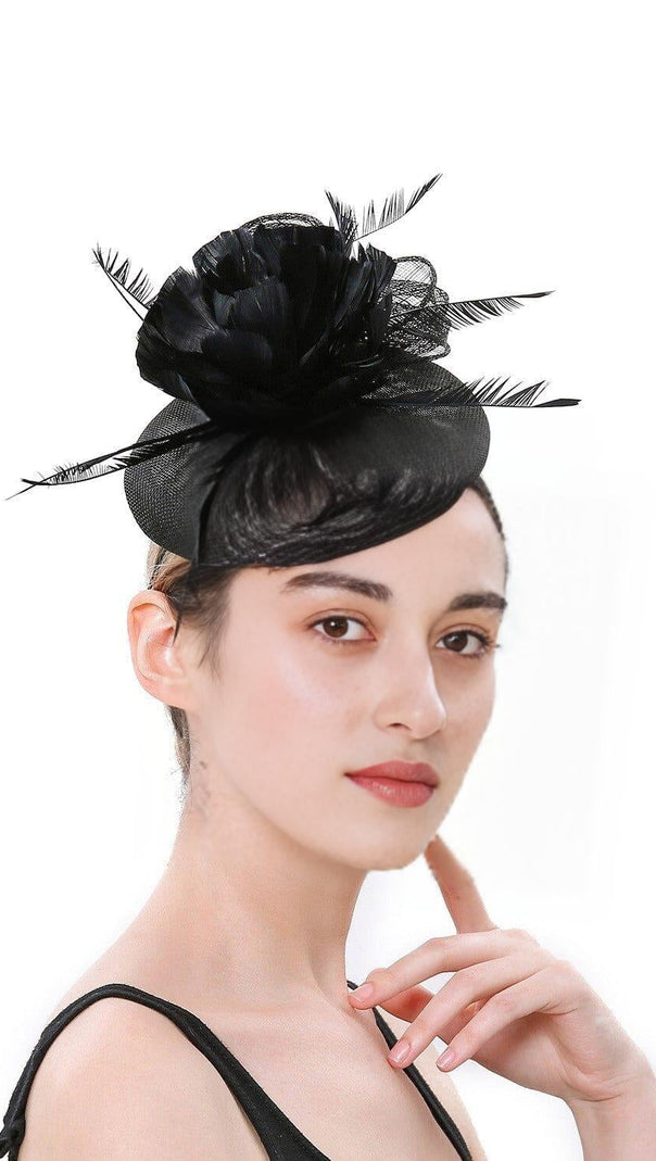 AIIZIE TOPPER FEATHER FLOWER FASCINATORS - product image