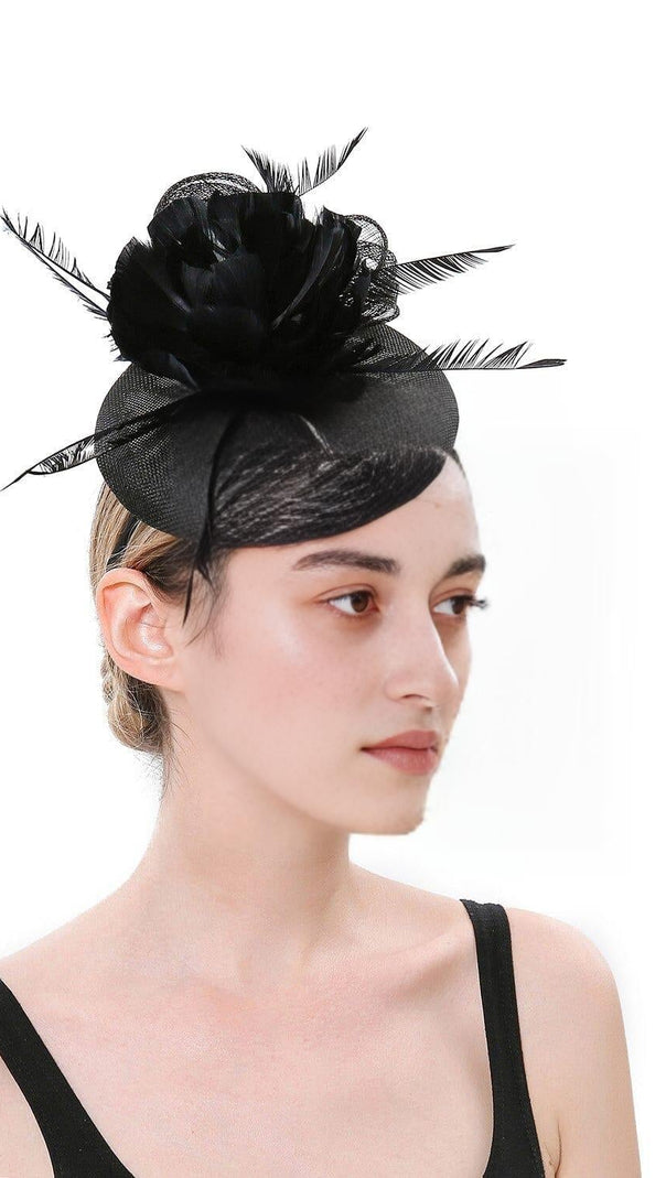 AIIZIE TOPPER FEATHER FLOWER FASCINATORS - product image