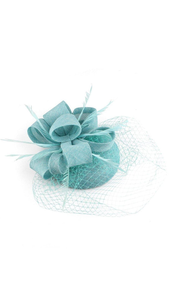 AIIZIE TURQUOISE VEIL FASCINATORS - product image