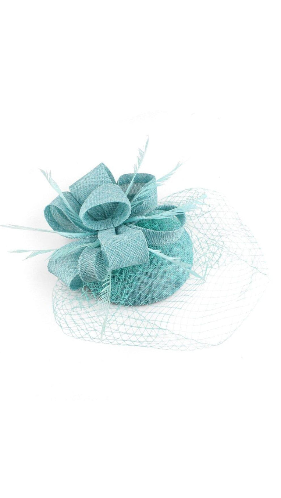 TURQUOISE VEIL FASCINATORS