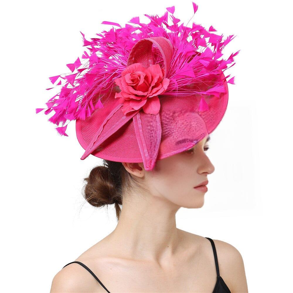 AIIZIE PINK ELEGANT FEATHER FASCINATORS - product image