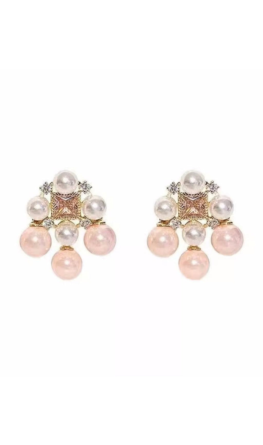 ORECCHINI DI PERLA ROSA