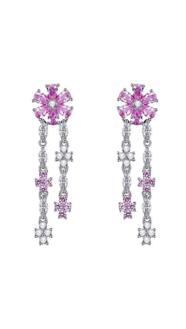 AIIZIE DROP SHAPED FLOWER EARRINGS - product image
