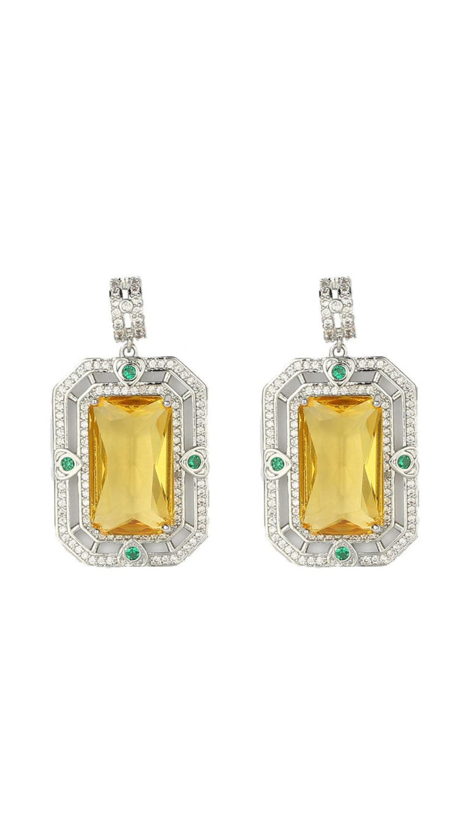 ZIRCON GEOMETRIC EARRINGS