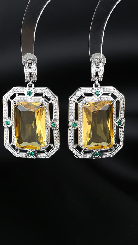 ZIRCON GEOMETRIC EARRINGS