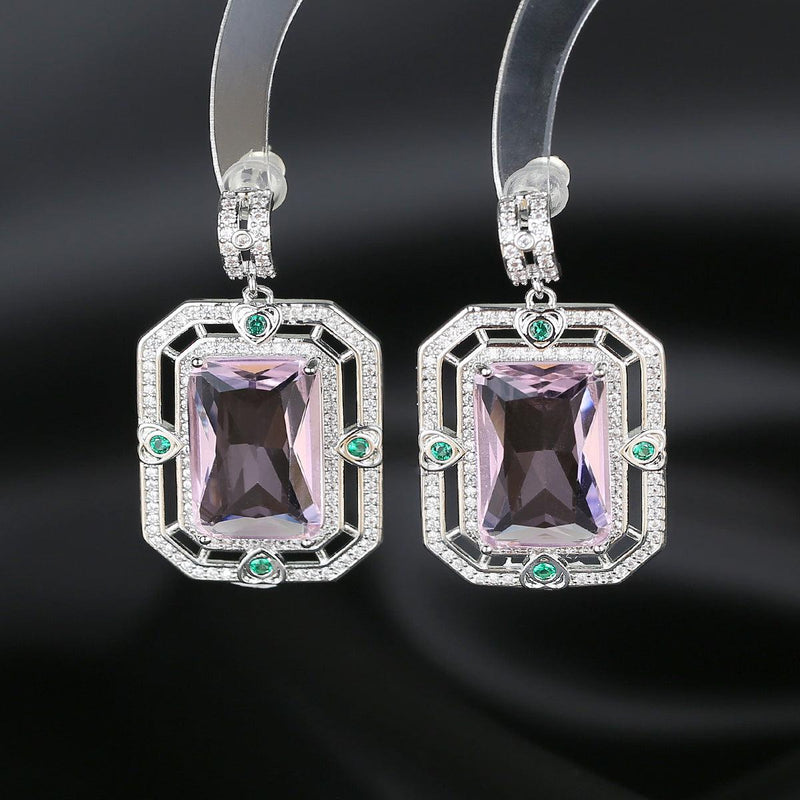 ZIRCON GEOMETRIC EARRINGS